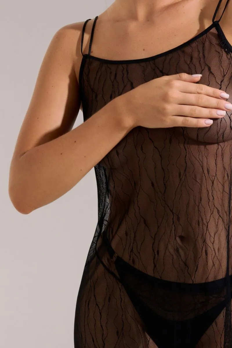013114 NIGHTSCAPE Chemise - Black