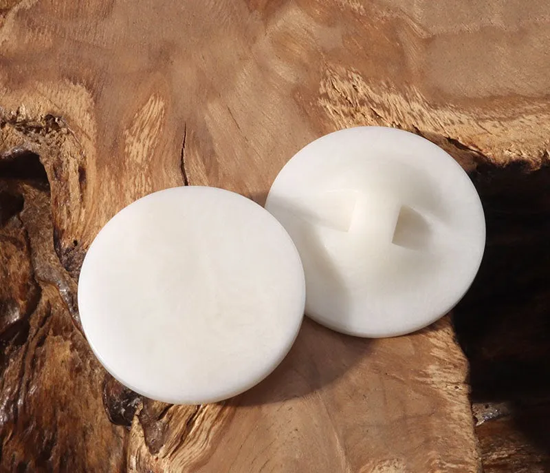 11.5-25mm Round Flat Concealed Hole Corozo Buttons for Men Women Cardigans,Coats