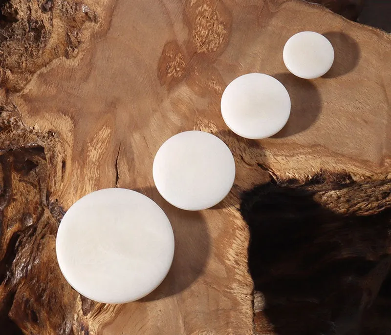 11.5-25mm Round Flat Concealed Hole Corozo Buttons for Men Women Cardigans,Coats