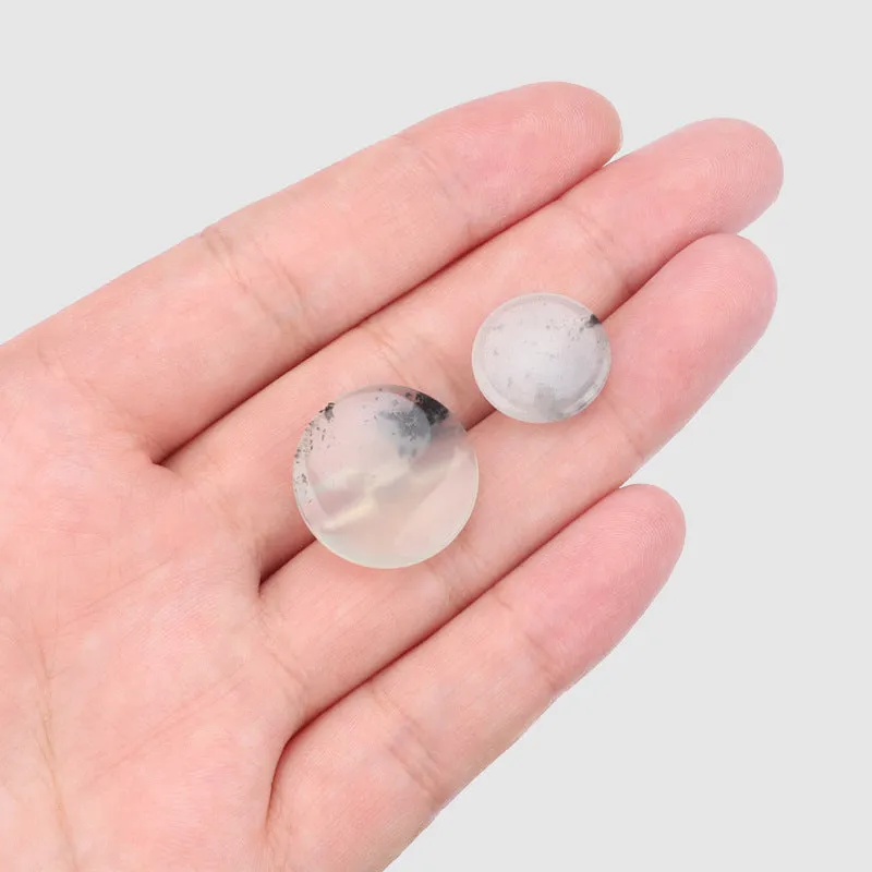15/20mm Hidden Eye Jade Buttons for Tang Suit,Trench Coat 2pcs