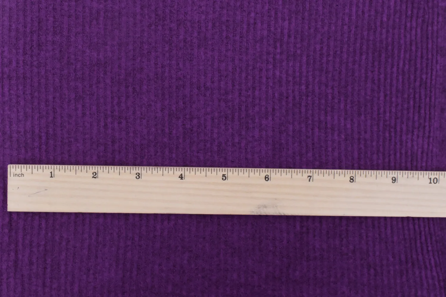 3 YD PC-Fruit Purple-Black Texture Stretch Brushed Rib Knit Fabric