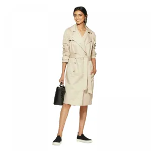 A New Day Women's Double Breasted Belted Trench Coat