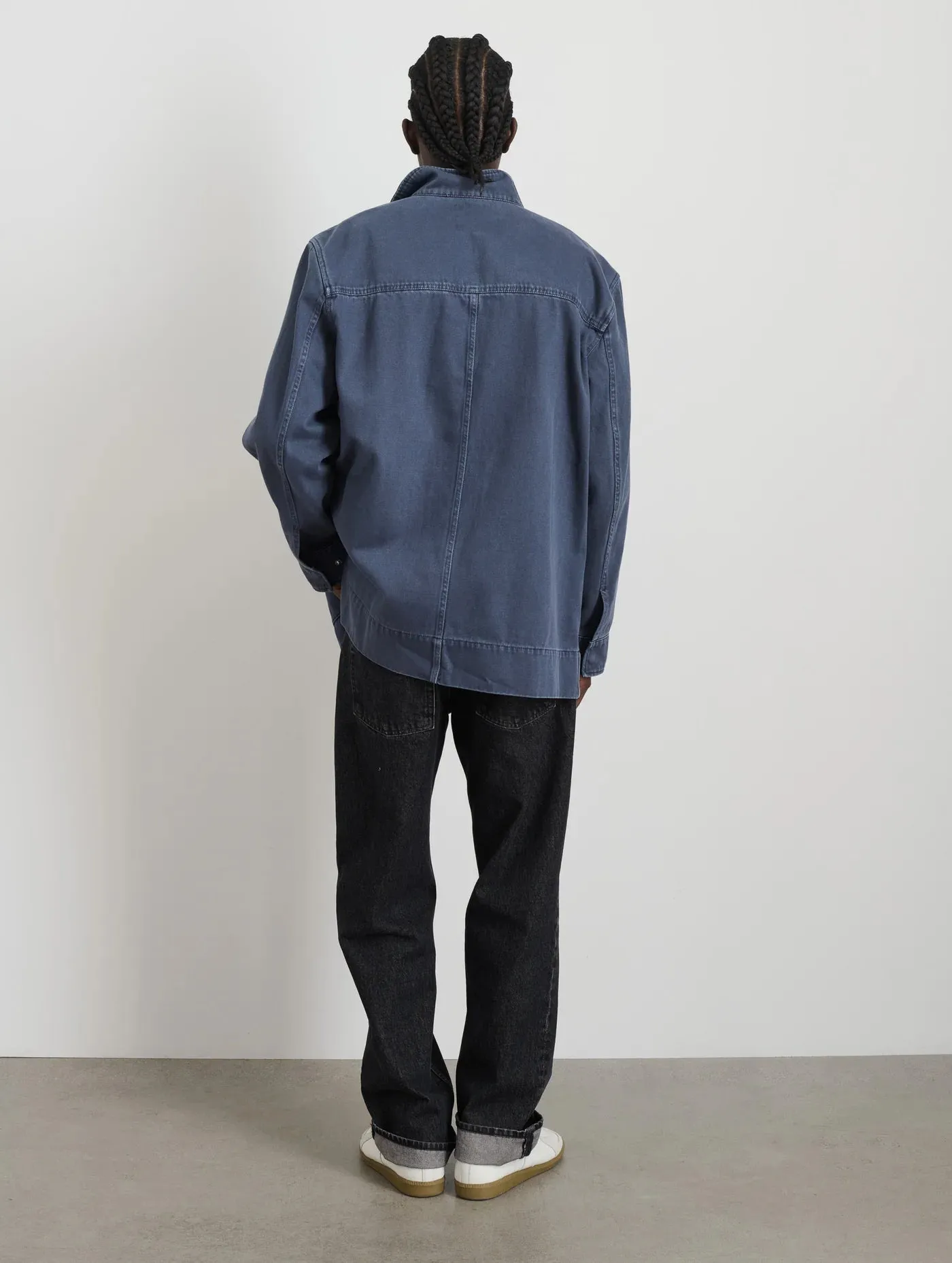 Aaron Utility Jacket in Recycled Denim