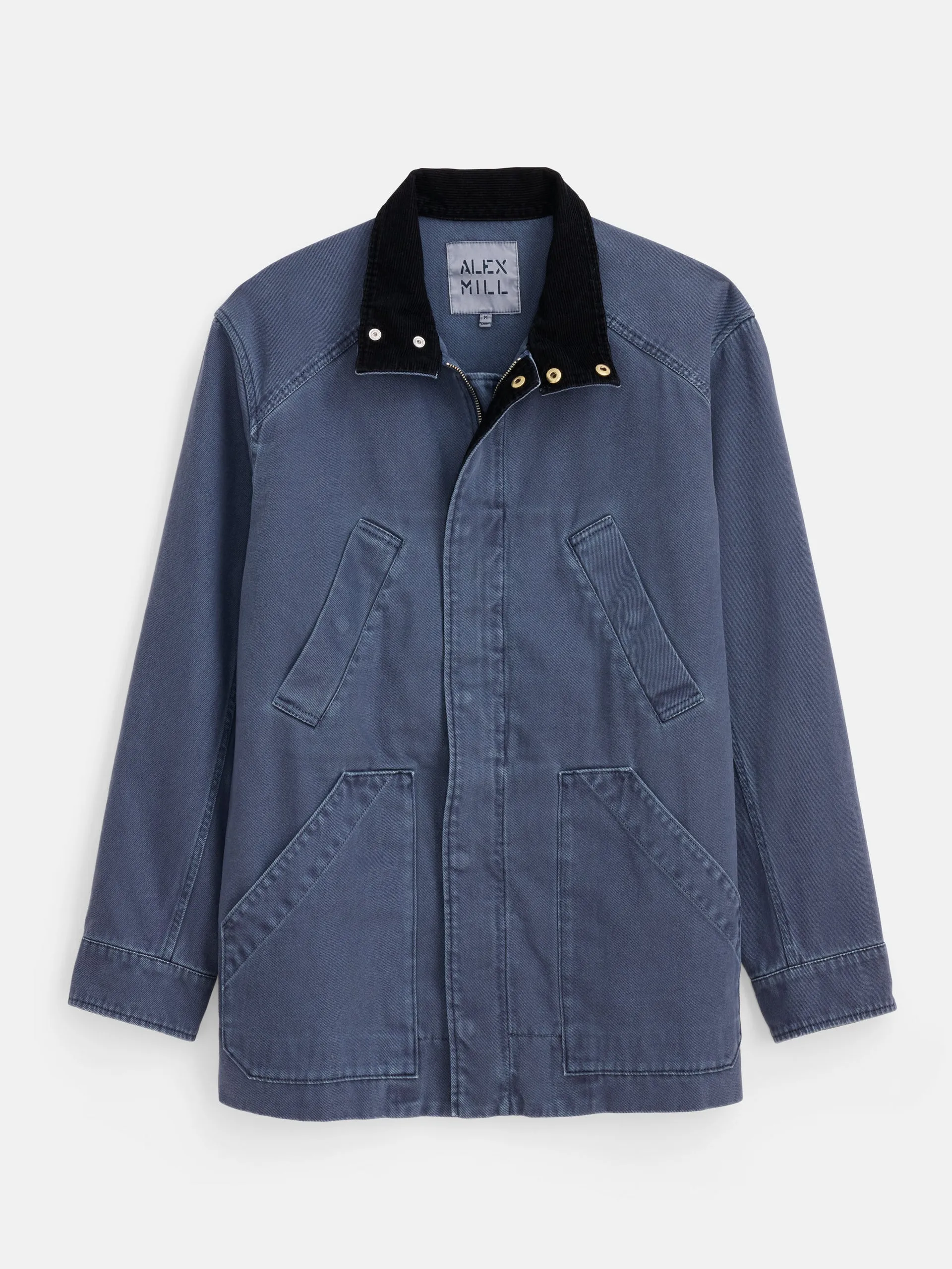 Aaron Utility Jacket in Recycled Denim