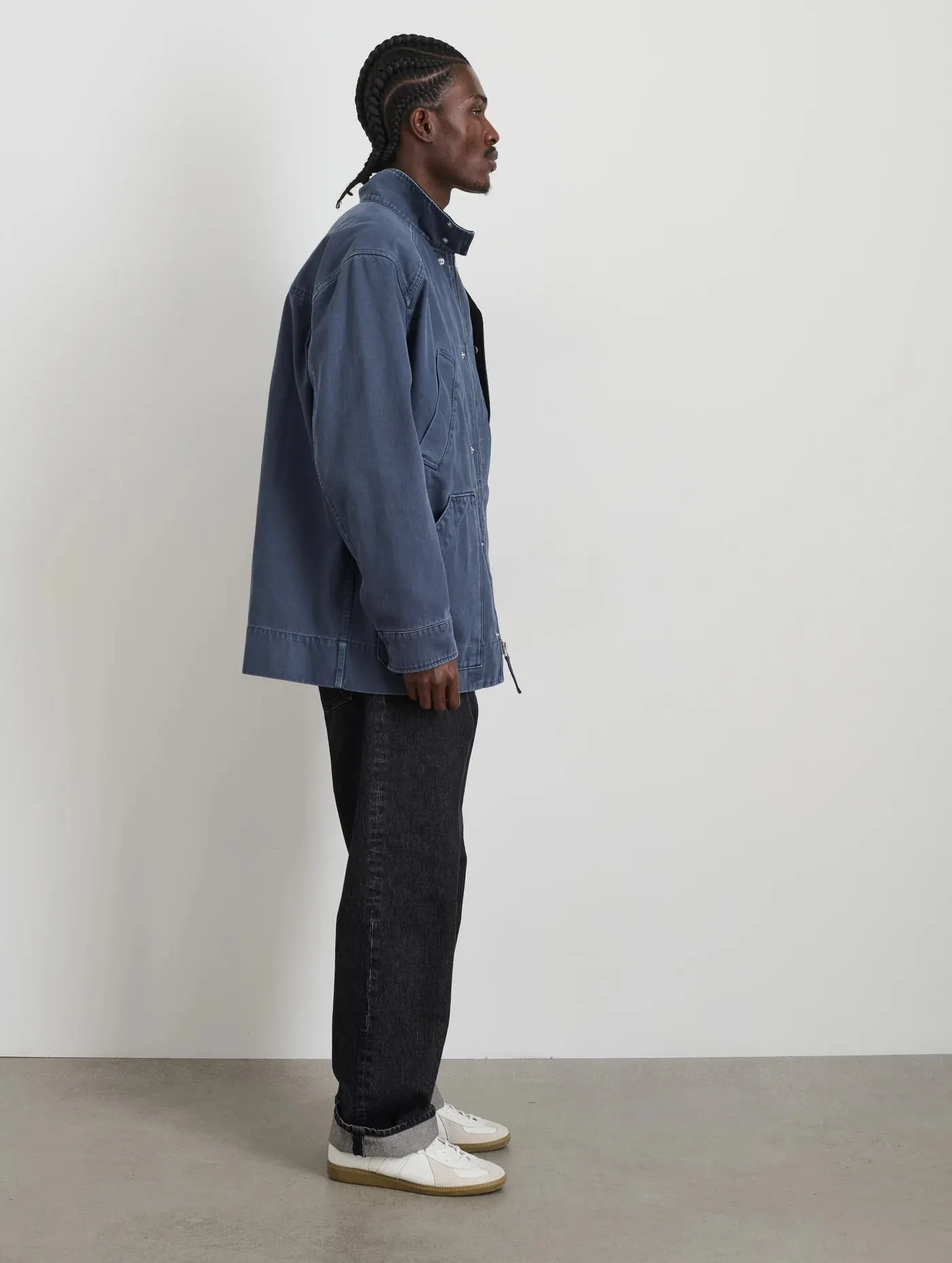 Aaron Utility Jacket in Recycled Denim