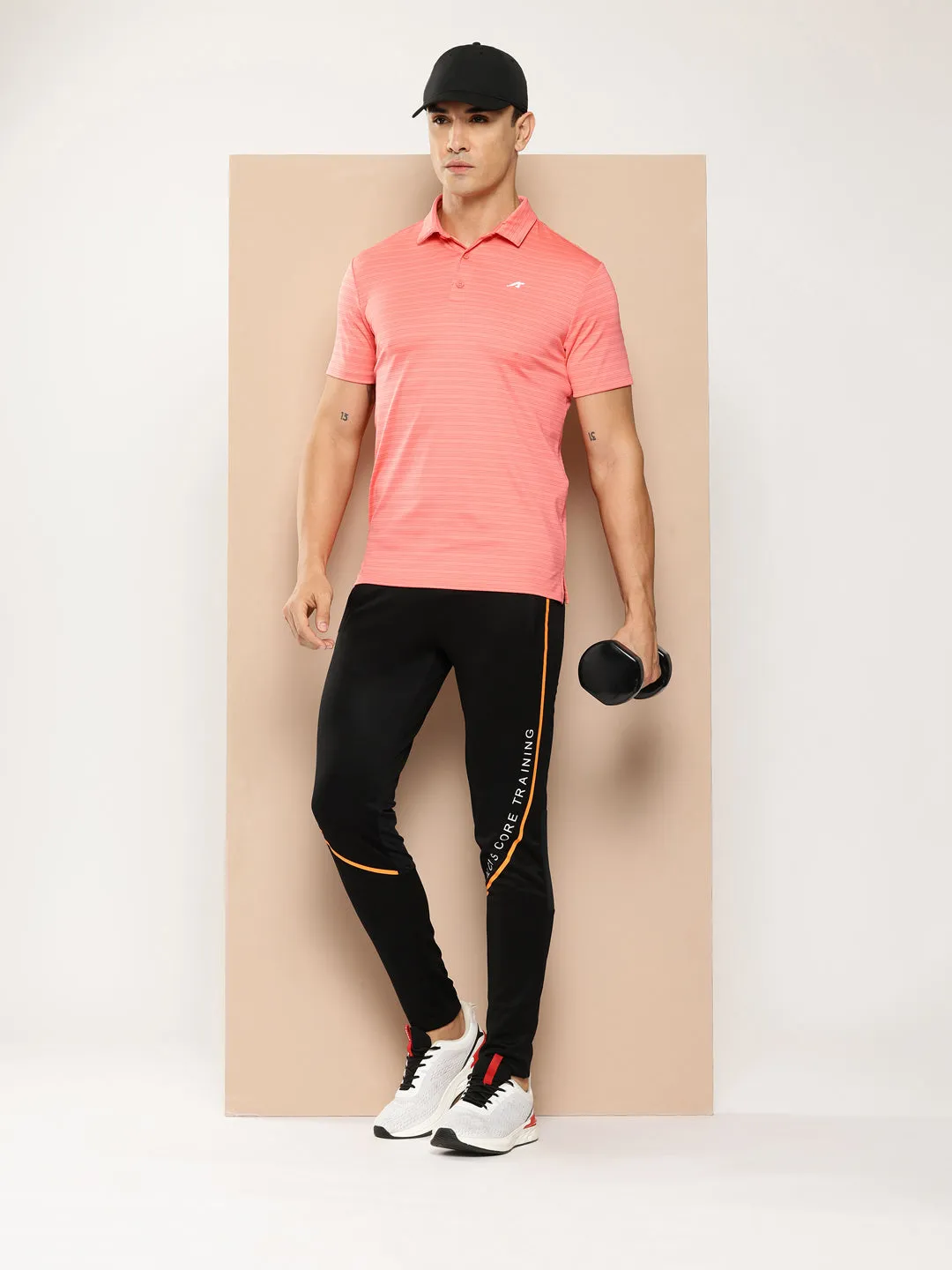 Alcis Men Printed Polo Collar Golf T-Shirt