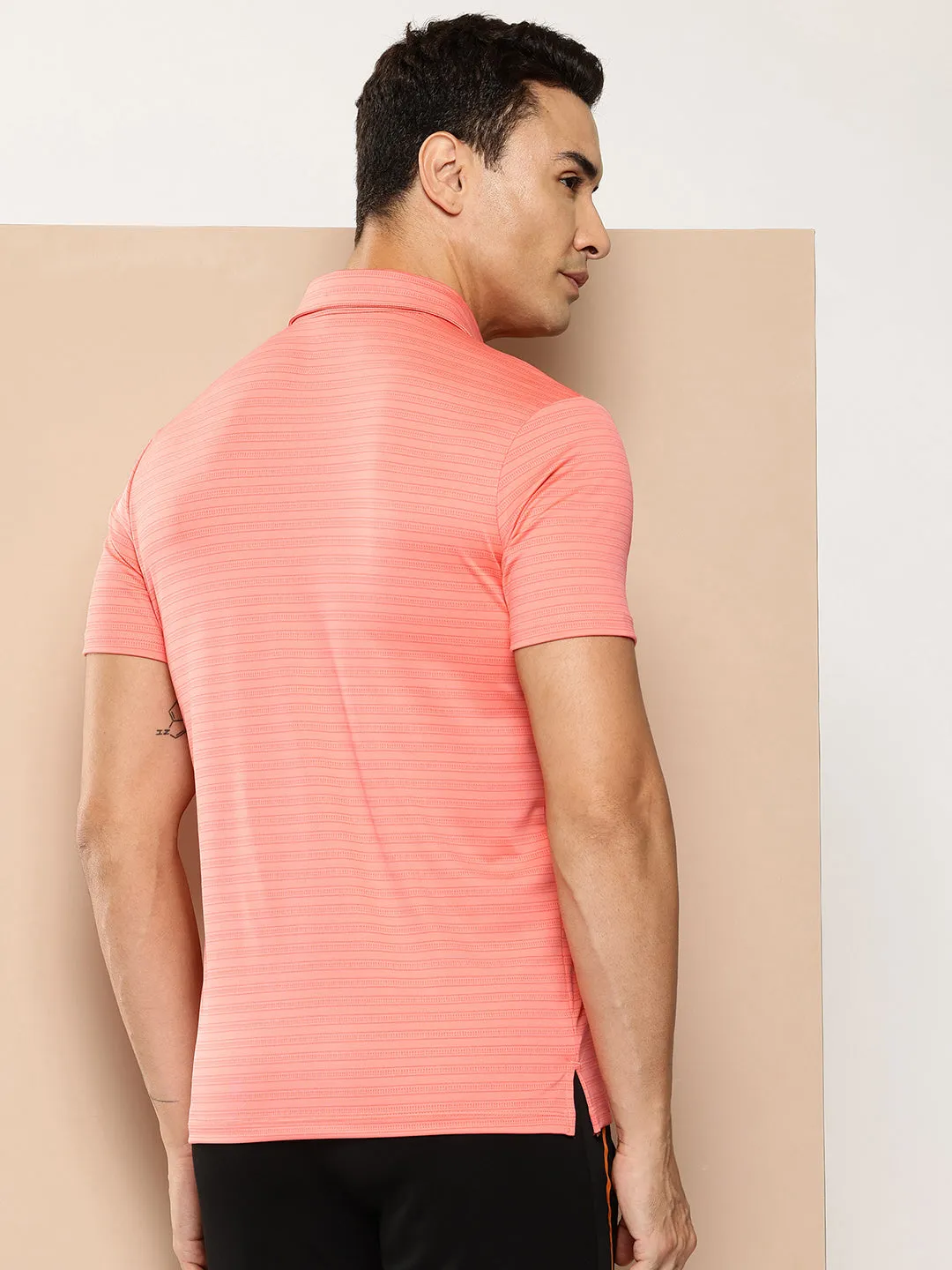 Alcis Men Printed Polo Collar Golf T-Shirt