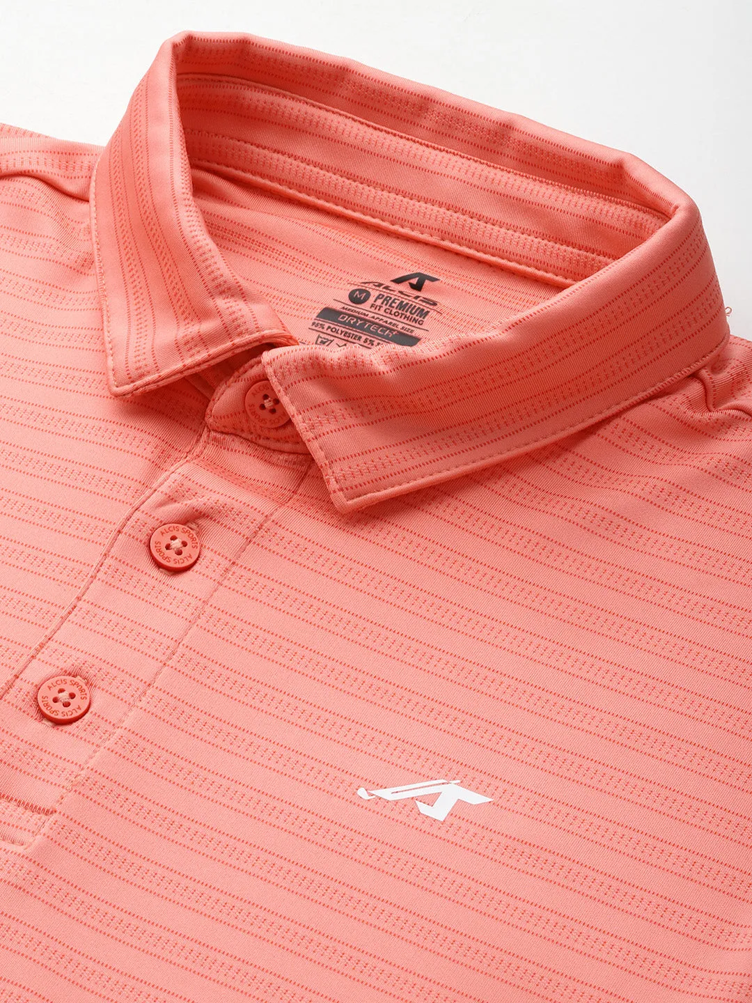 Alcis Men Printed Polo Collar Golf T-Shirt