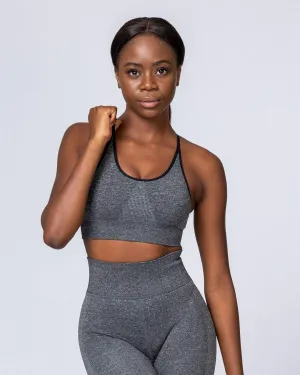 All Day Strap Seamless Bra - Charcoal Marl