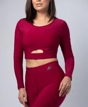 AMA Peaceful L/S Crop Top