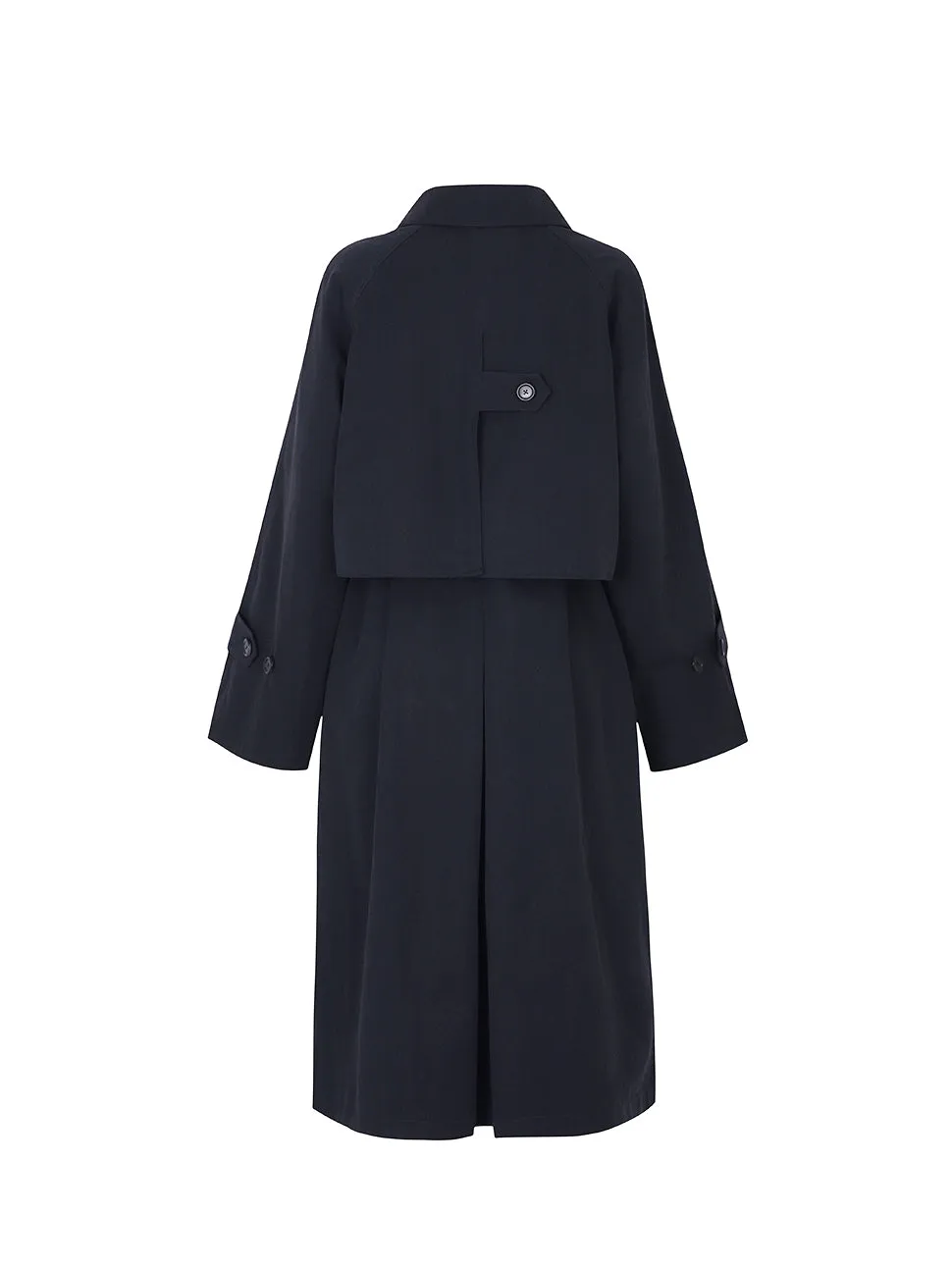 Anais Trench Coat - navy