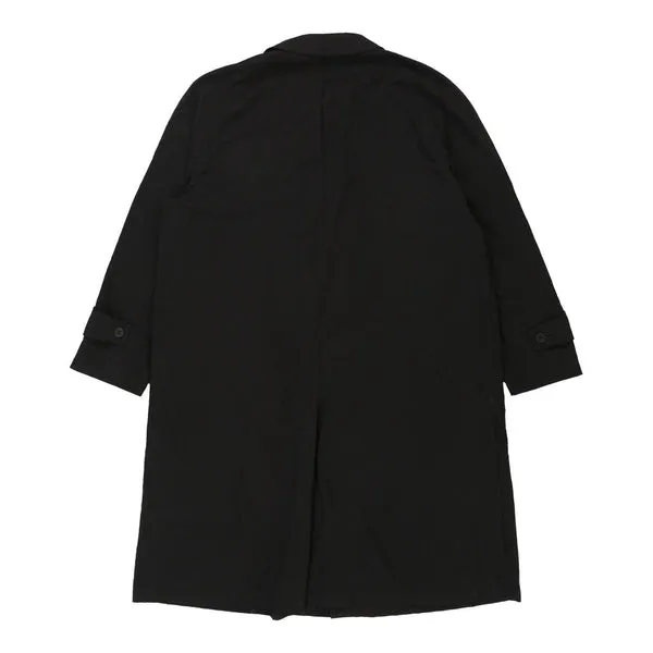 Aquascutum Trench Coat - 2XL Black Polyester