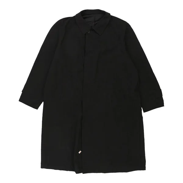 Aquascutum Trench Coat - 2XL Black Polyester