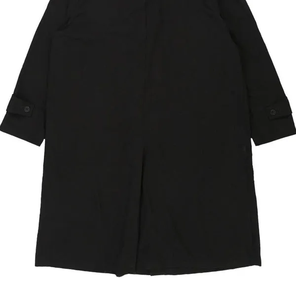 Aquascutum Trench Coat - 2XL Black Polyester