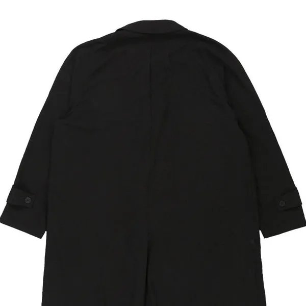 Aquascutum Trench Coat - 2XL Black Polyester