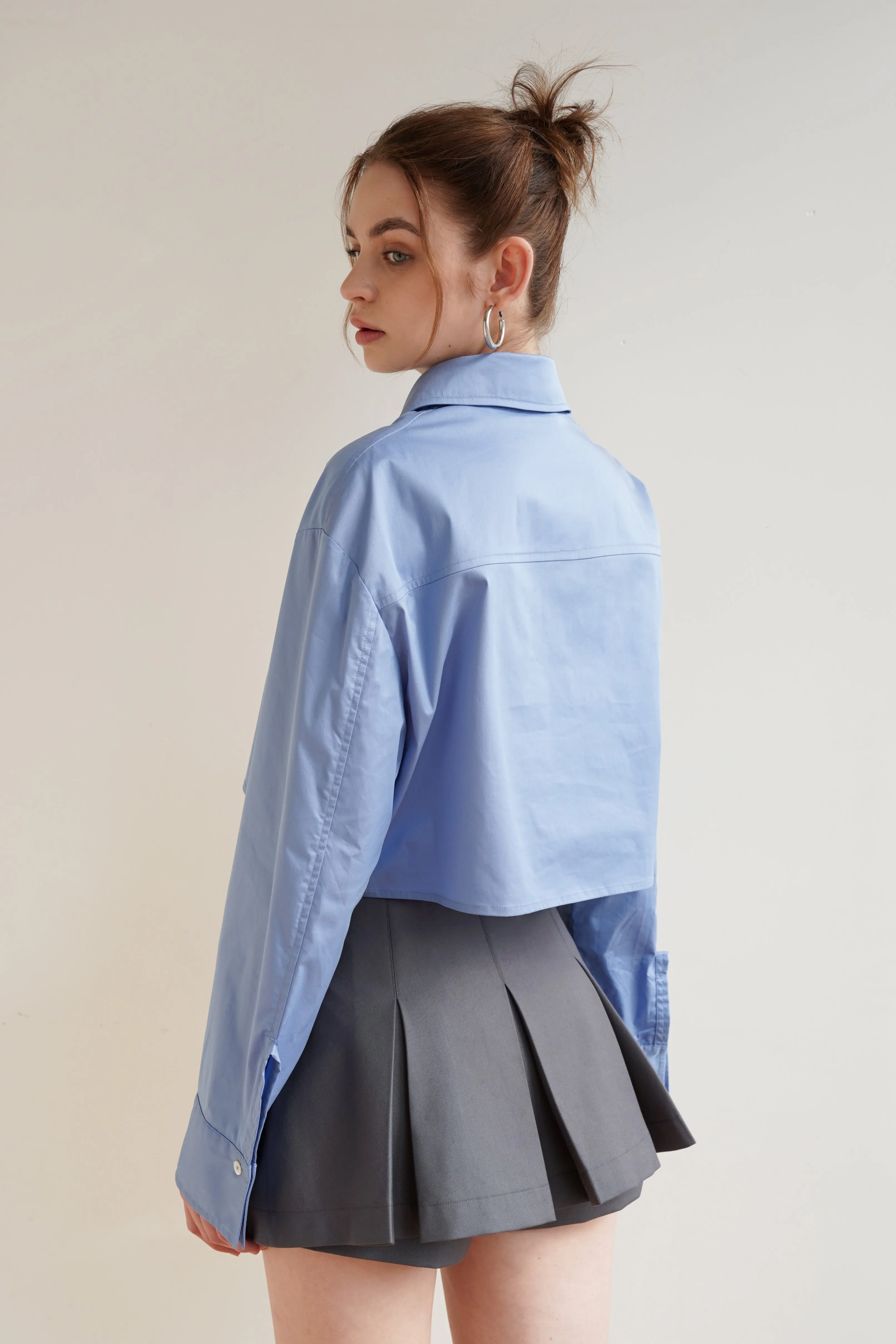 Azure Cropped Shirt