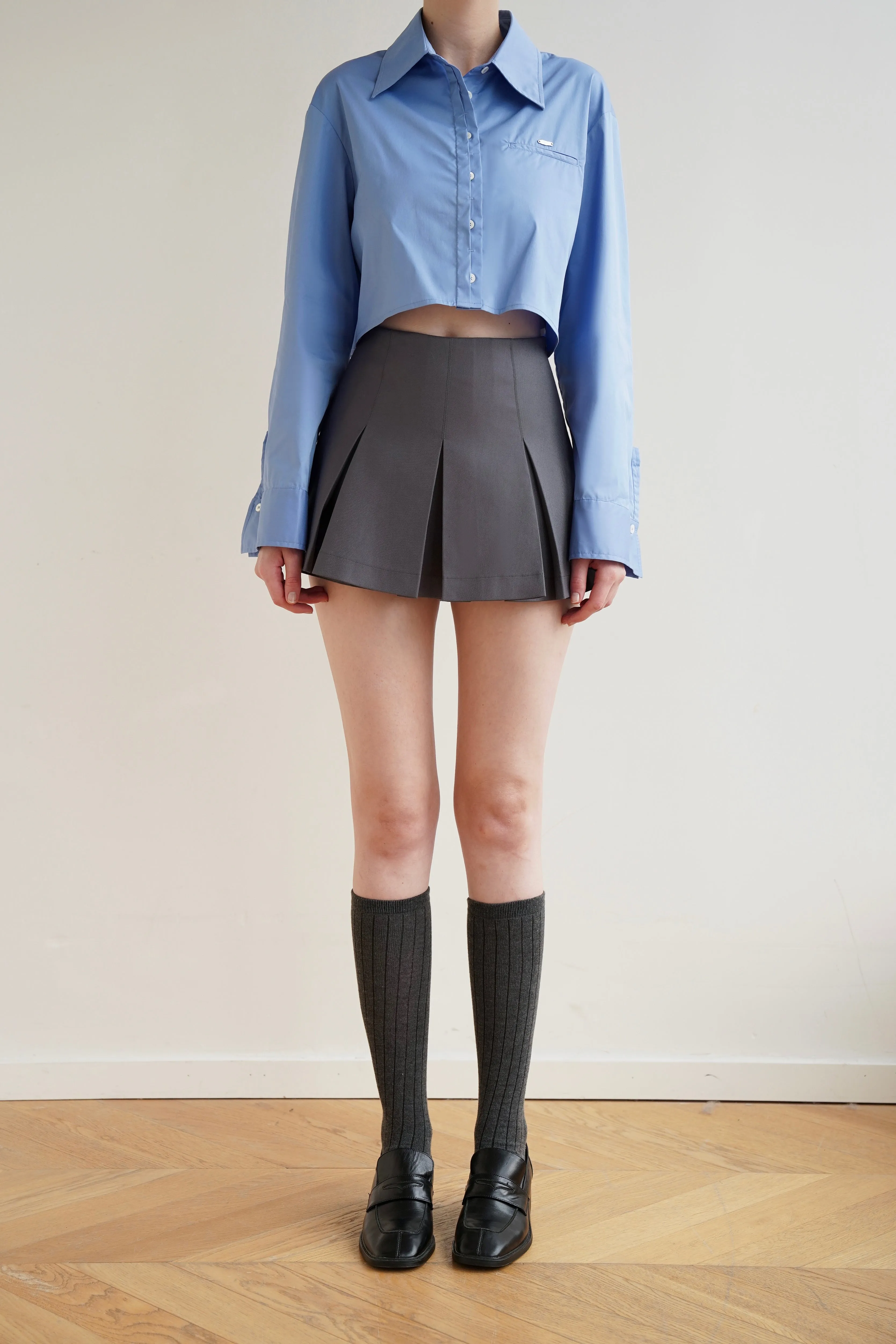 Azure Cropped Shirt