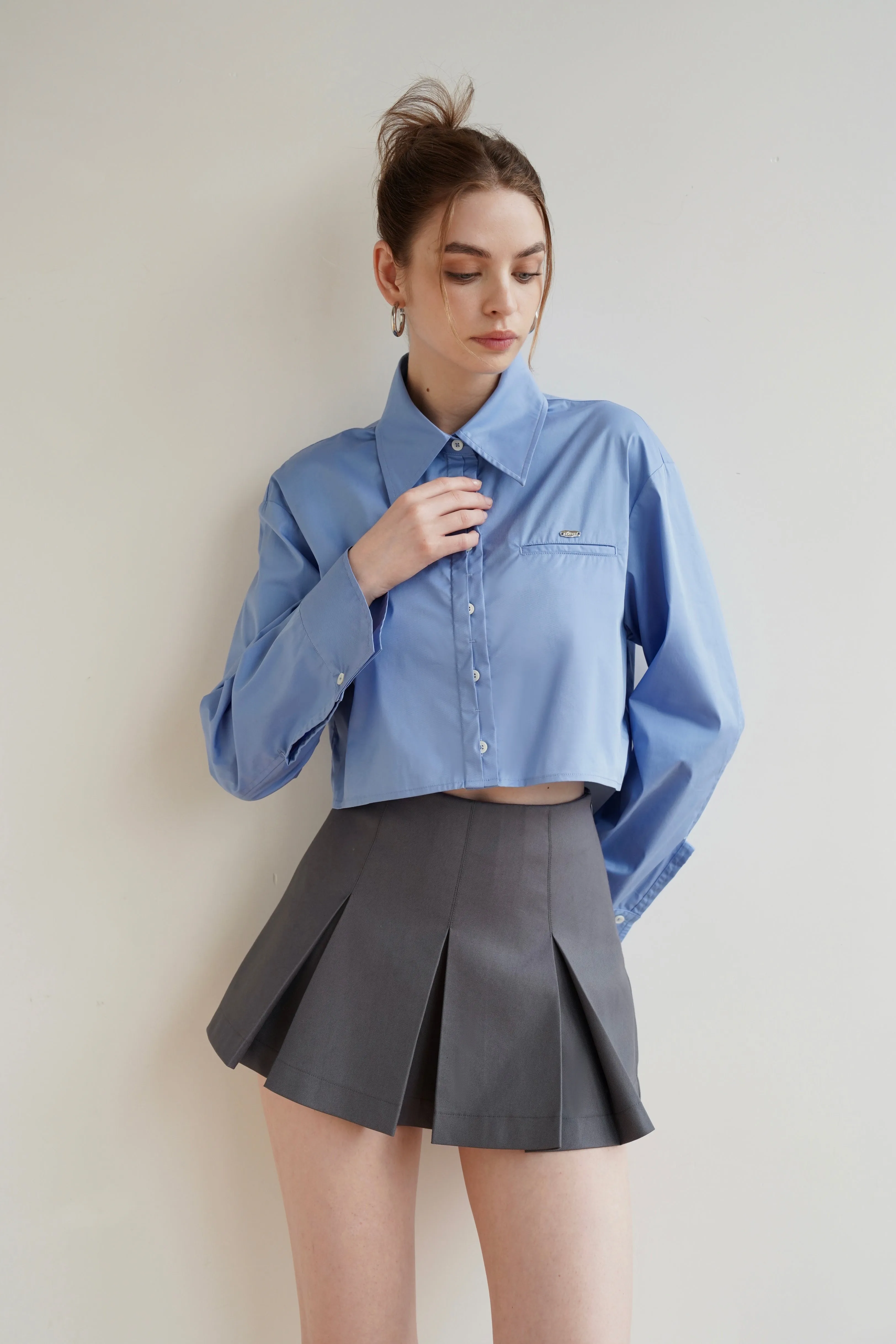 Azure Cropped Shirt