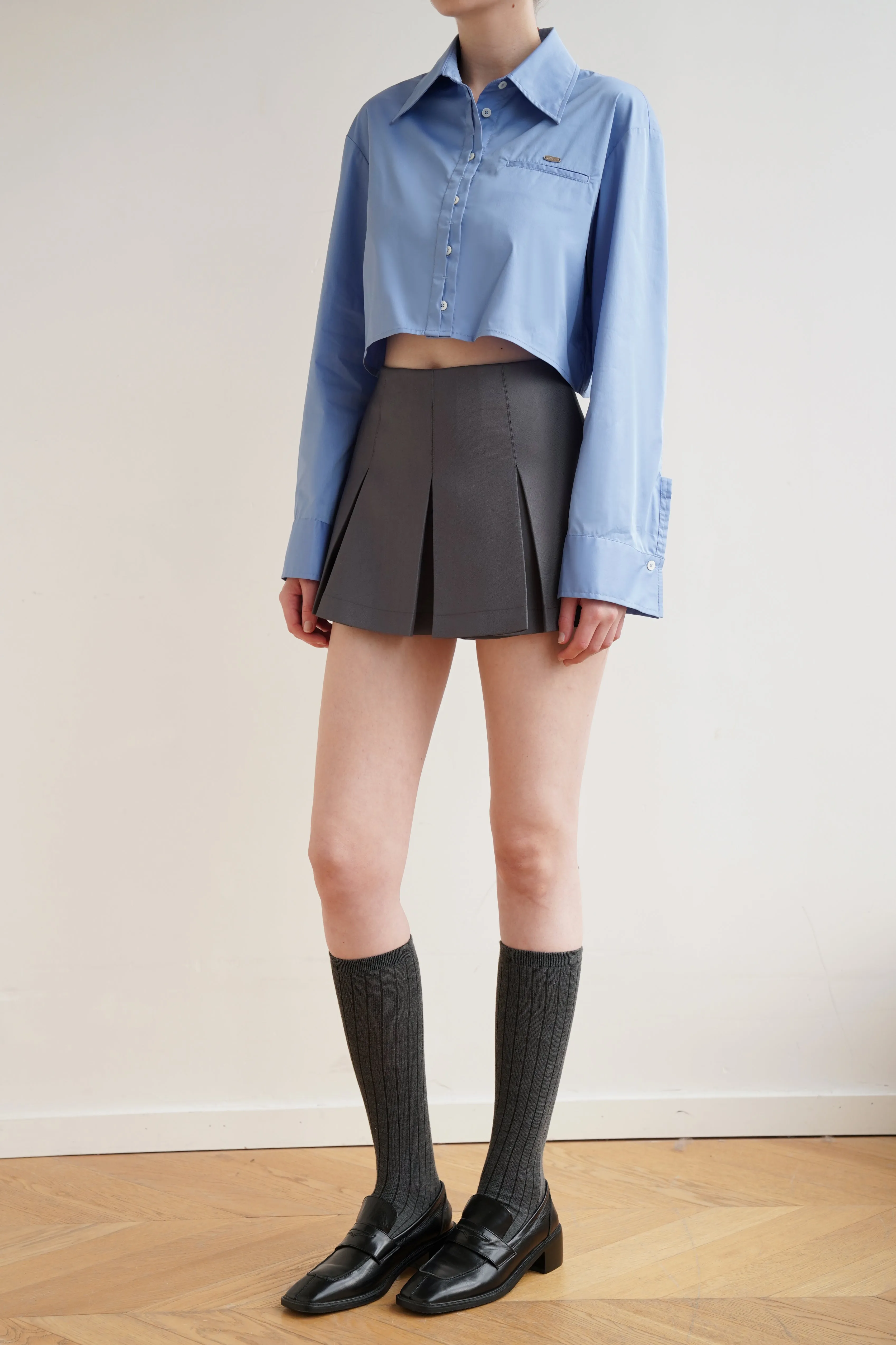 Azure Cropped Shirt