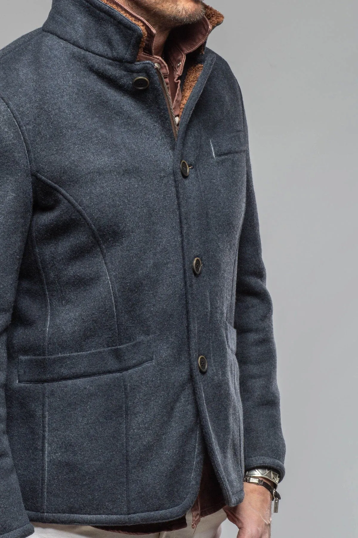 Bale Sherpa Jacket In Navy