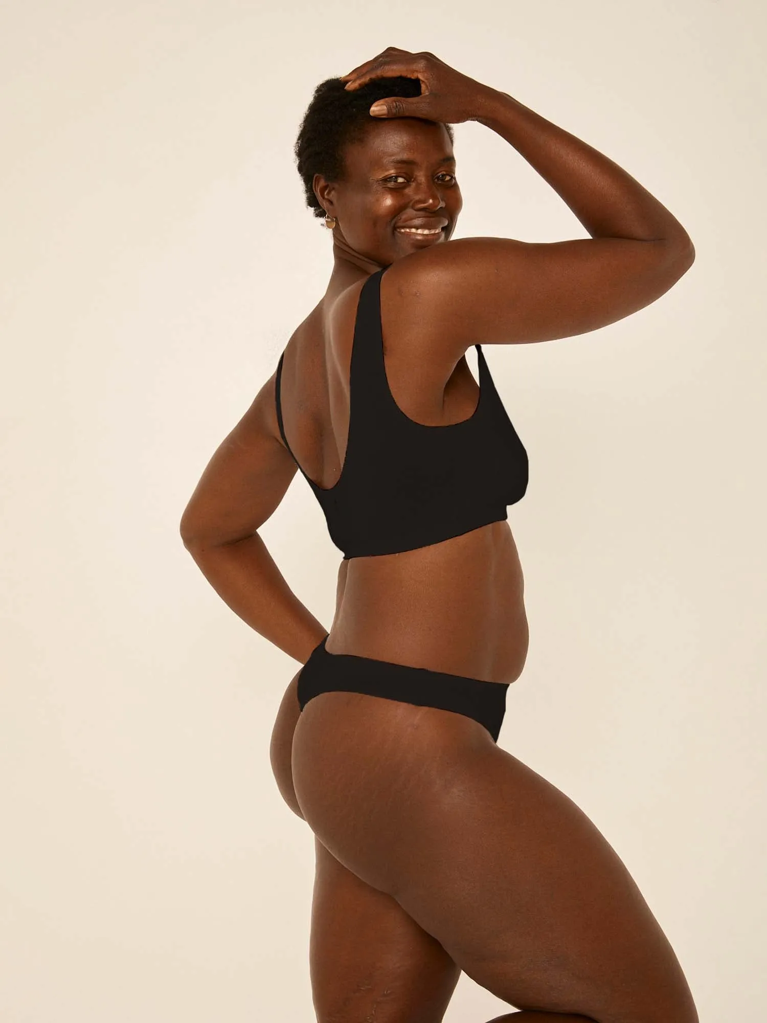 Bamboo Hip G-String - Black