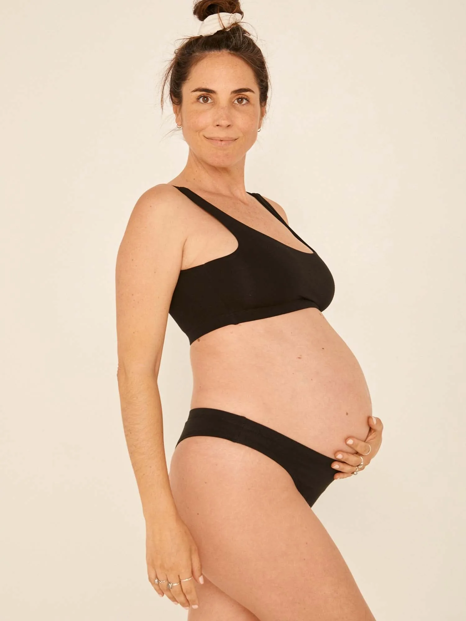 Bamboo Hip G-String - Black