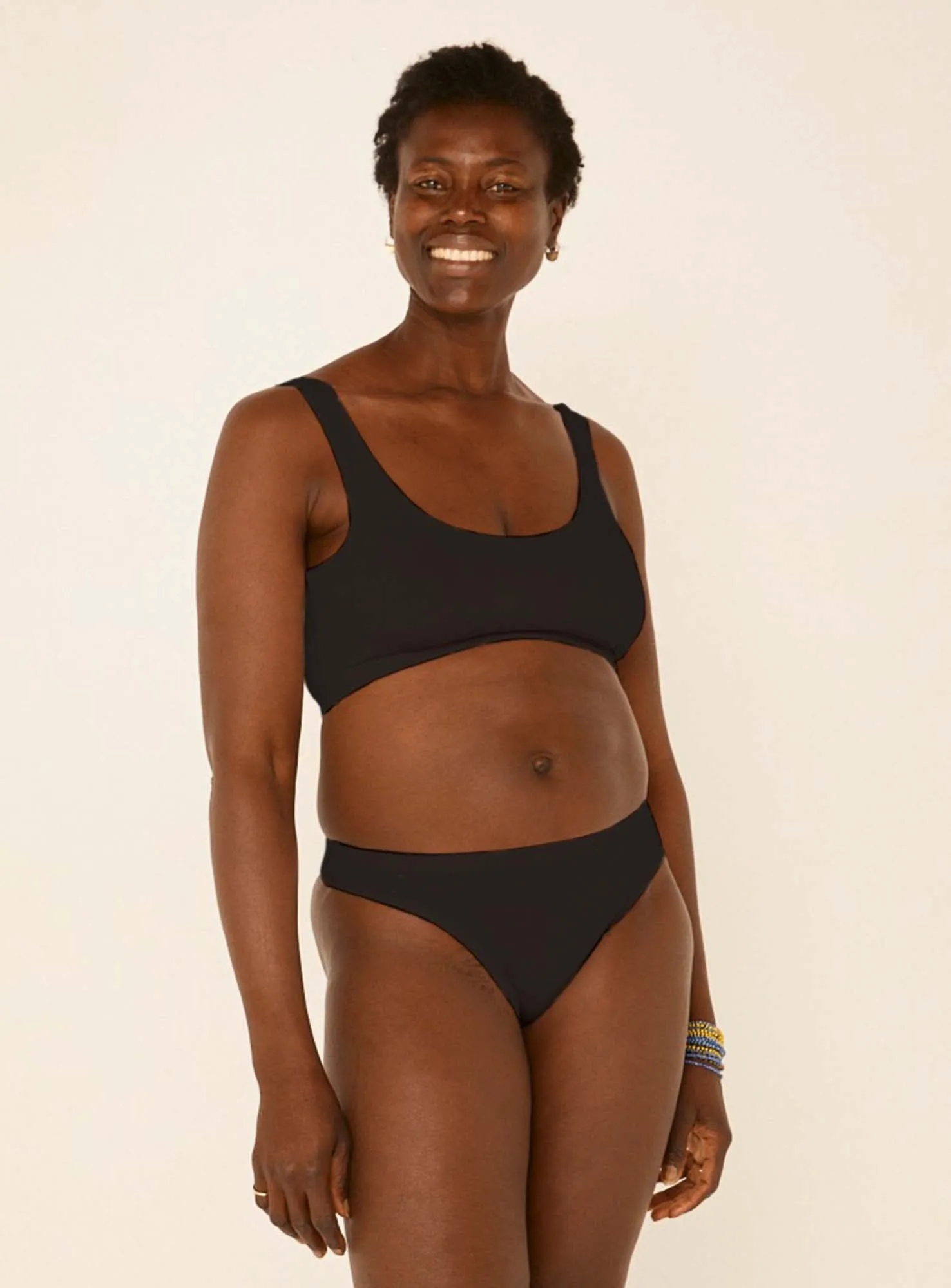 Bamboo Hip G-String - Black