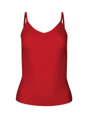 Bamboo Layering Singlet - Chili Pepper