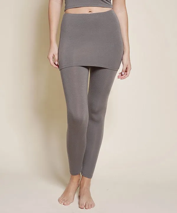 BAMBOO skirted legging
