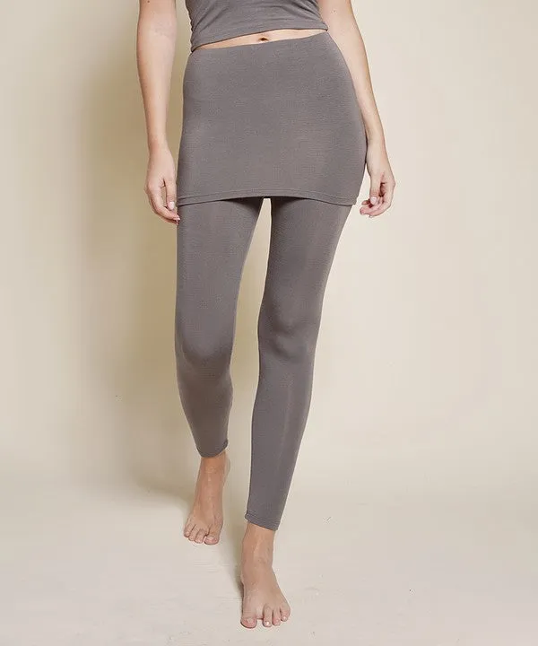 BAMBOO skirted legging