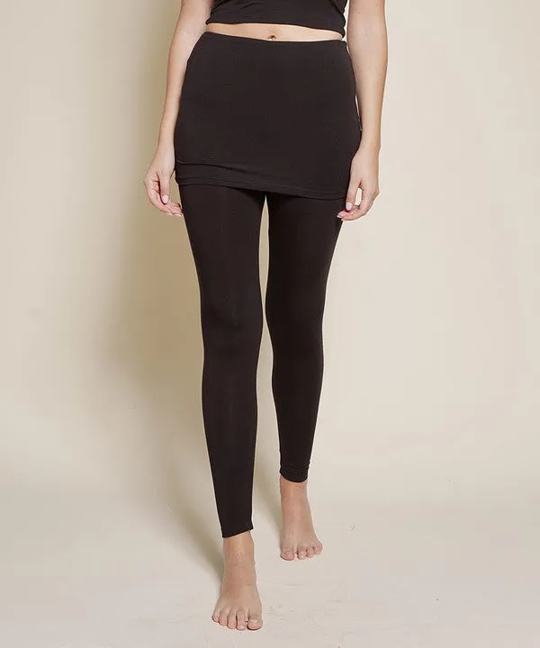 BAMBOO skirted legging
