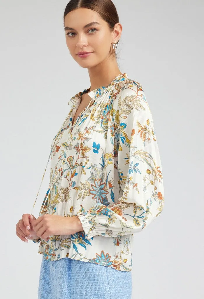 Bardot Blouse-Floral
