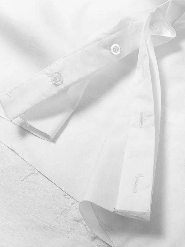 Basic Cotton Cropped Blouse