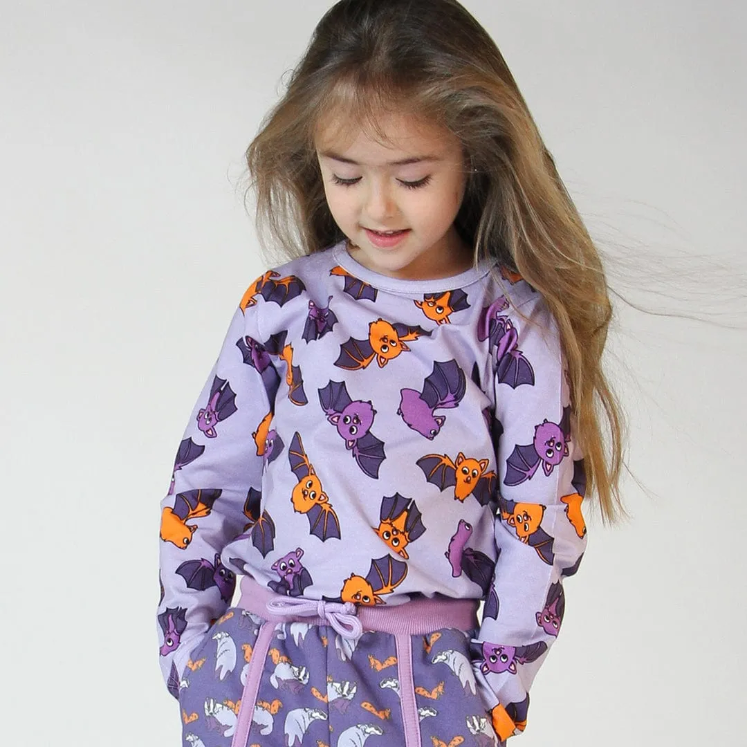 Bats Long Sleeve Shirt Orchid Petal [only 7-8 Years left]