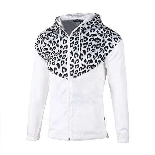 Beautiful Giant Women's Animal Pattern Fashion Hooded Jacket with Full Zip