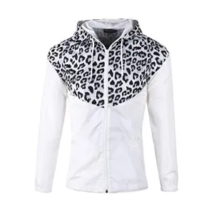 Beautiful Giant Women's Animal Pattern Fashion Hooded Jacket with Full Zip