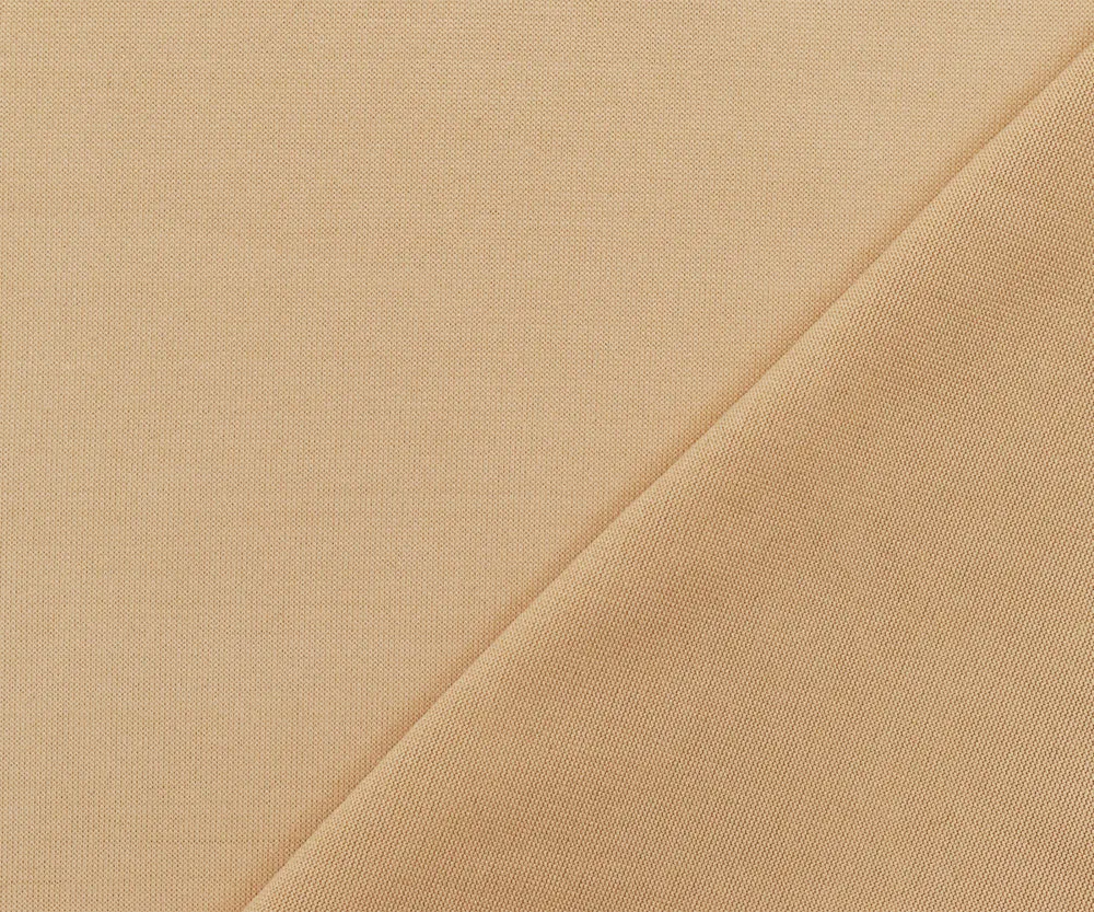Beige Nylon Stretch Spandex Solid Tricot Activewear Knit