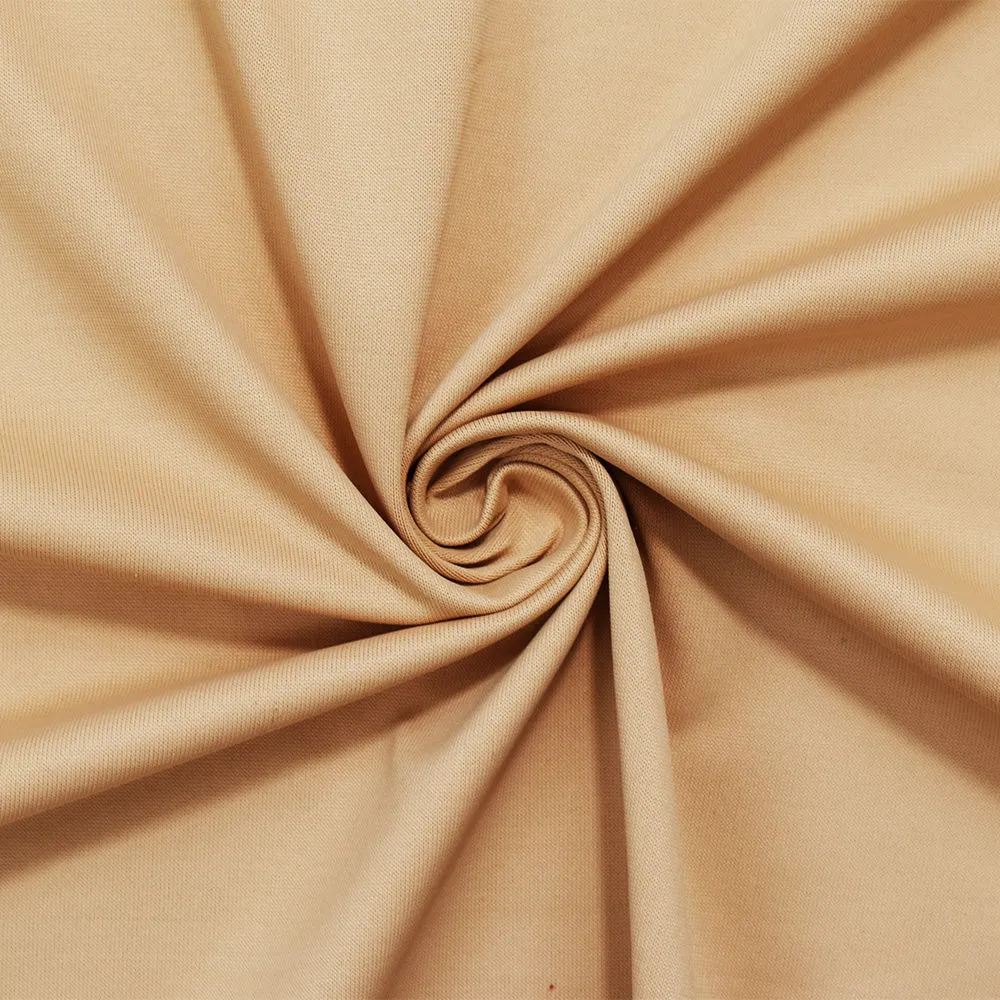 Beige Nylon Stretch Spandex Solid Tricot Activewear Knit
