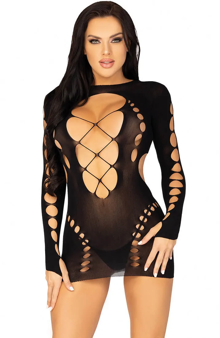 Black cut-out dress lingerie - Be Prepared