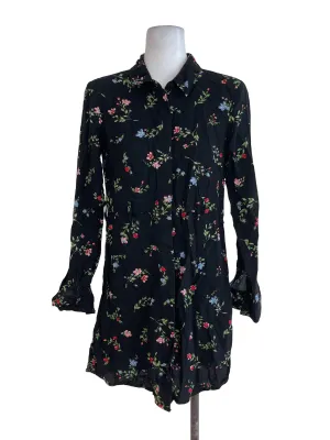 Black Floral Blouse