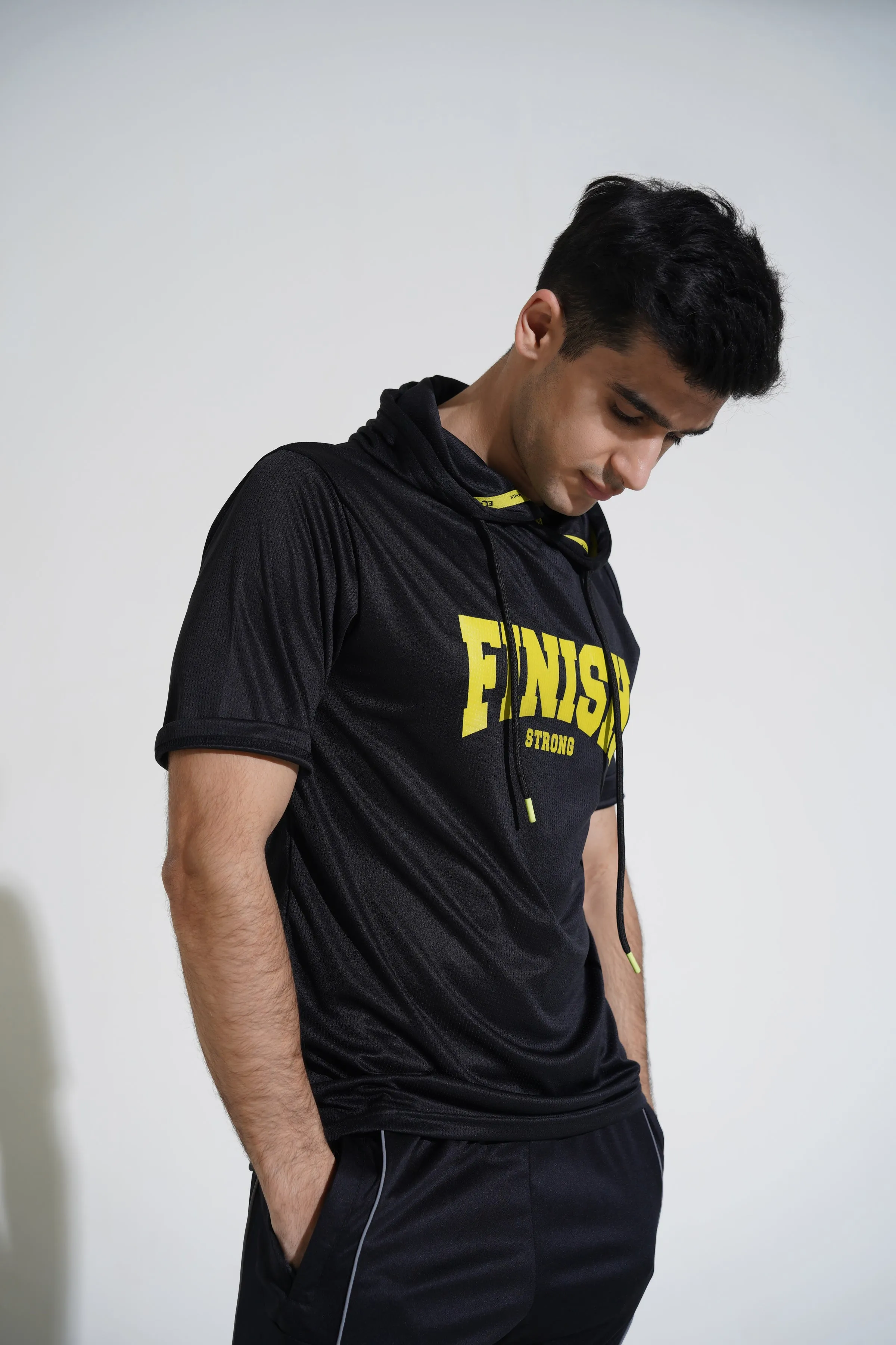 Black Hooded T-Shirt
