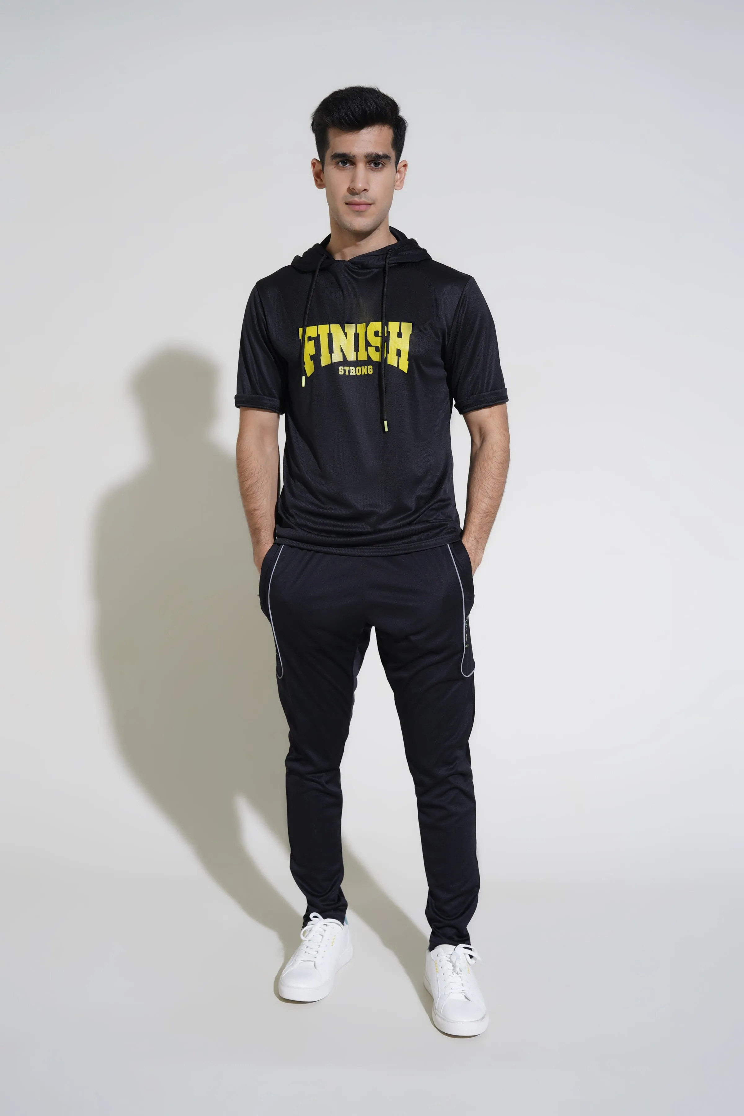 Black Hooded T-Shirt