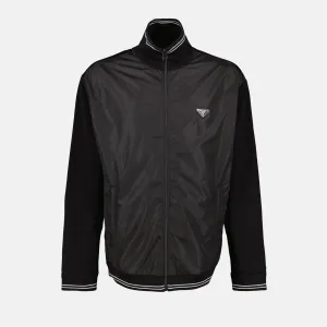 Black Re-Nylon Windbreaker