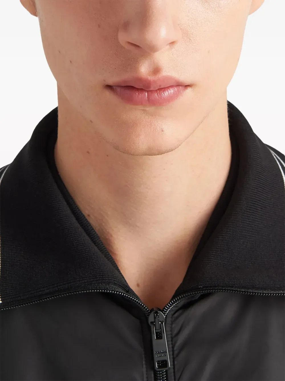 Black Re-Nylon Windbreaker