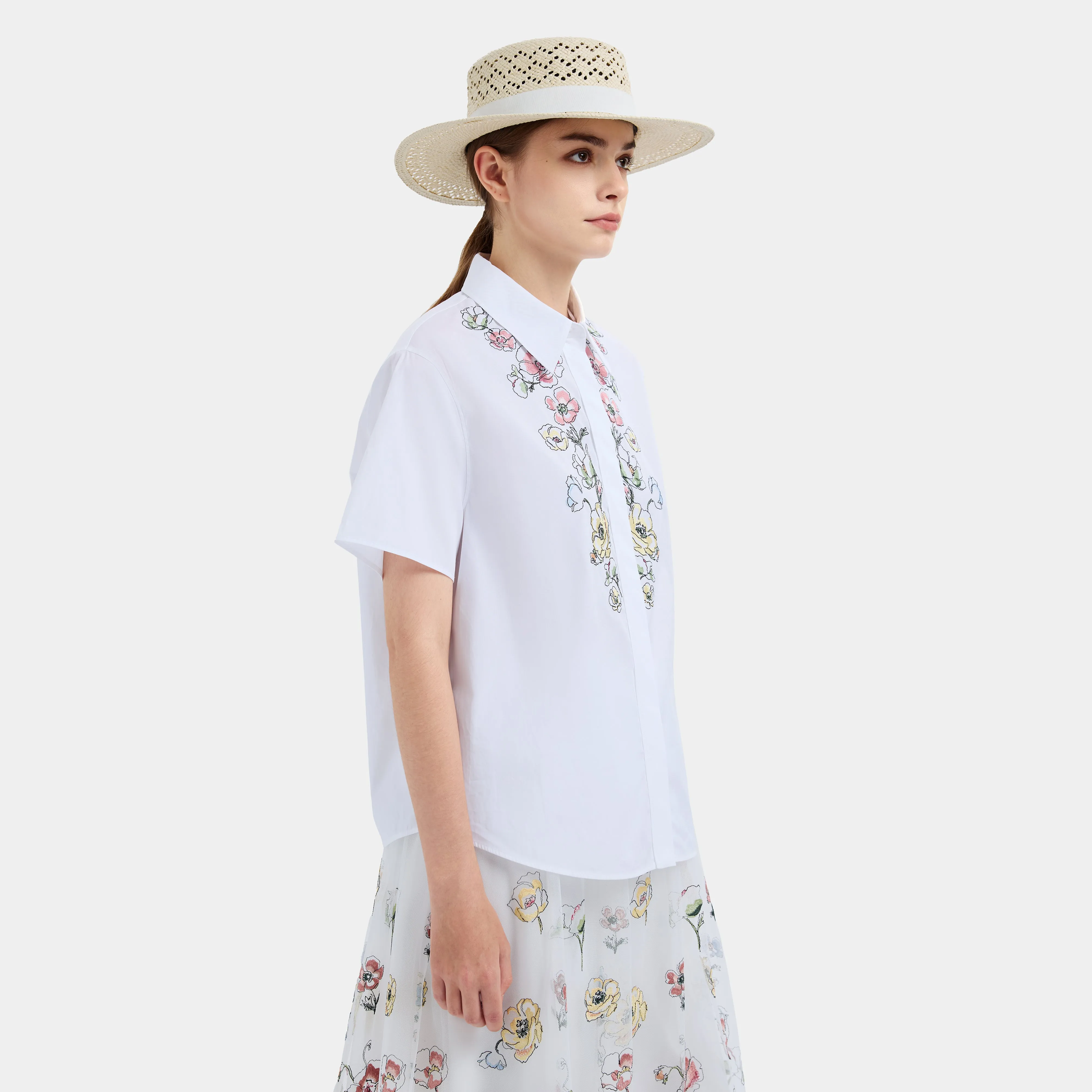 BLOSSOM EMBROIDERY BLOUSE