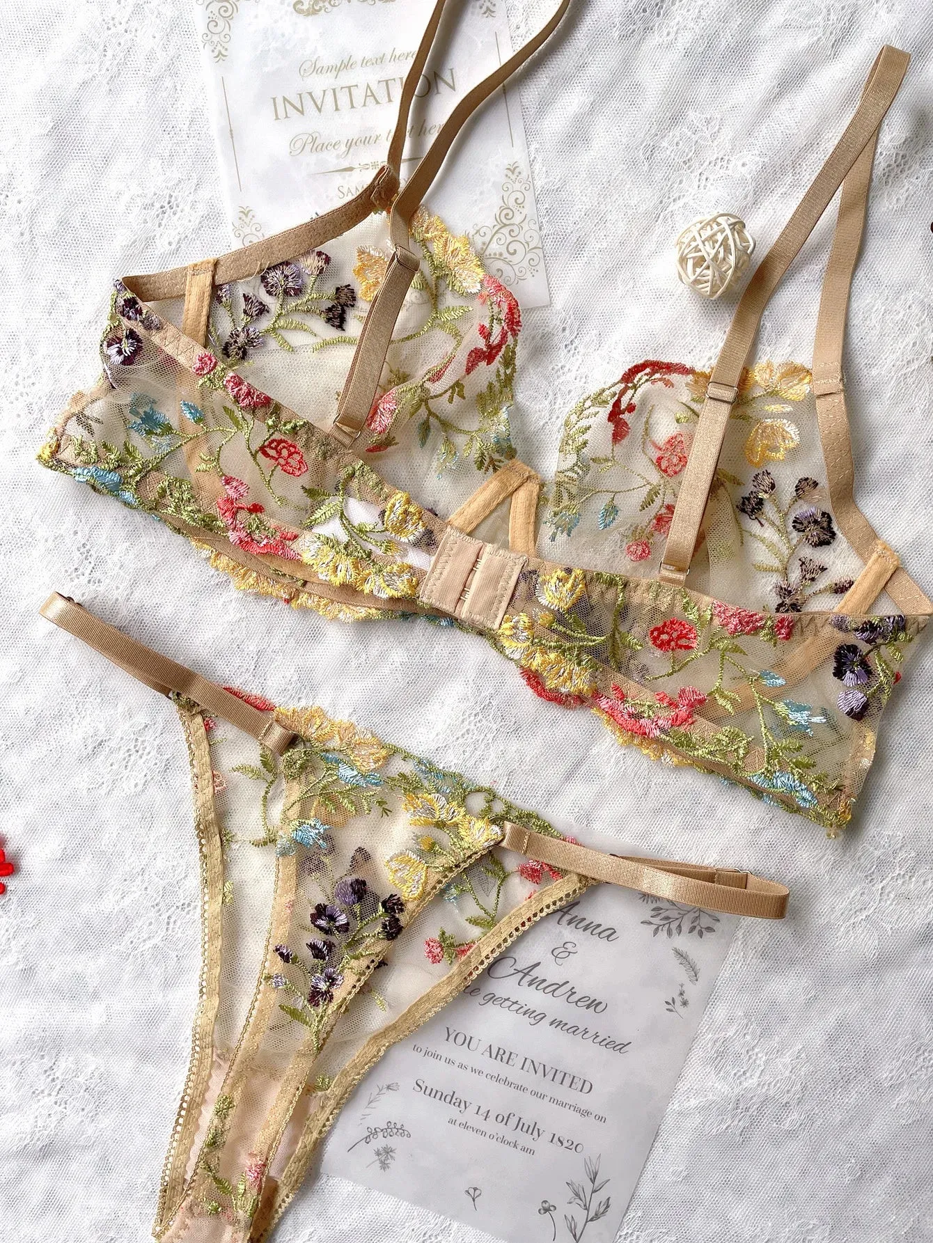 Blossom Lace Lingerie Set