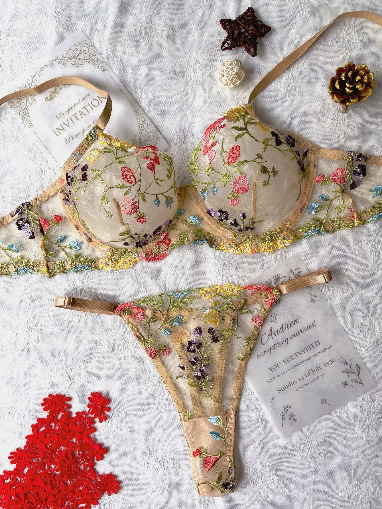 Blossom Lace Lingerie Set