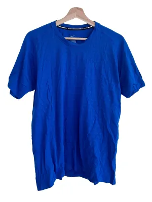 Blue Crew Neck Dri Fit Tee