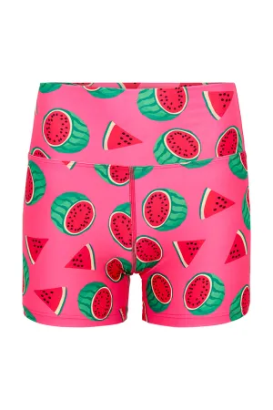 Booty Shorts in Watermelon Sugar Thighs