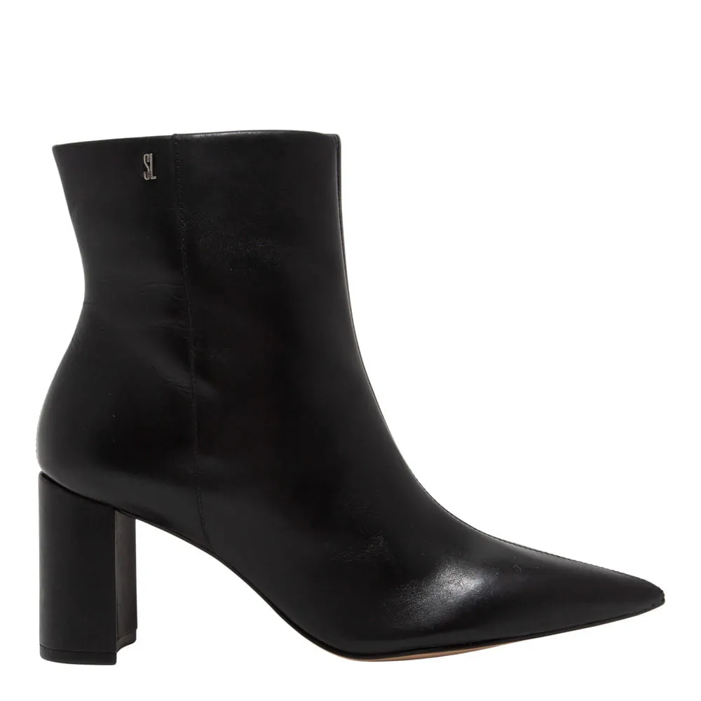 Bota Santa Lolla Preta Couro Salto Bloco